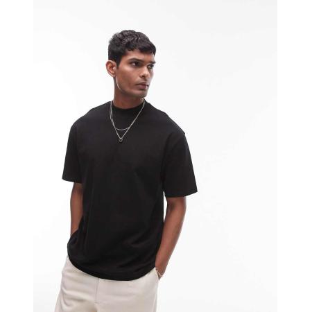 Topman - Ruimvallend T-shirt in zwart