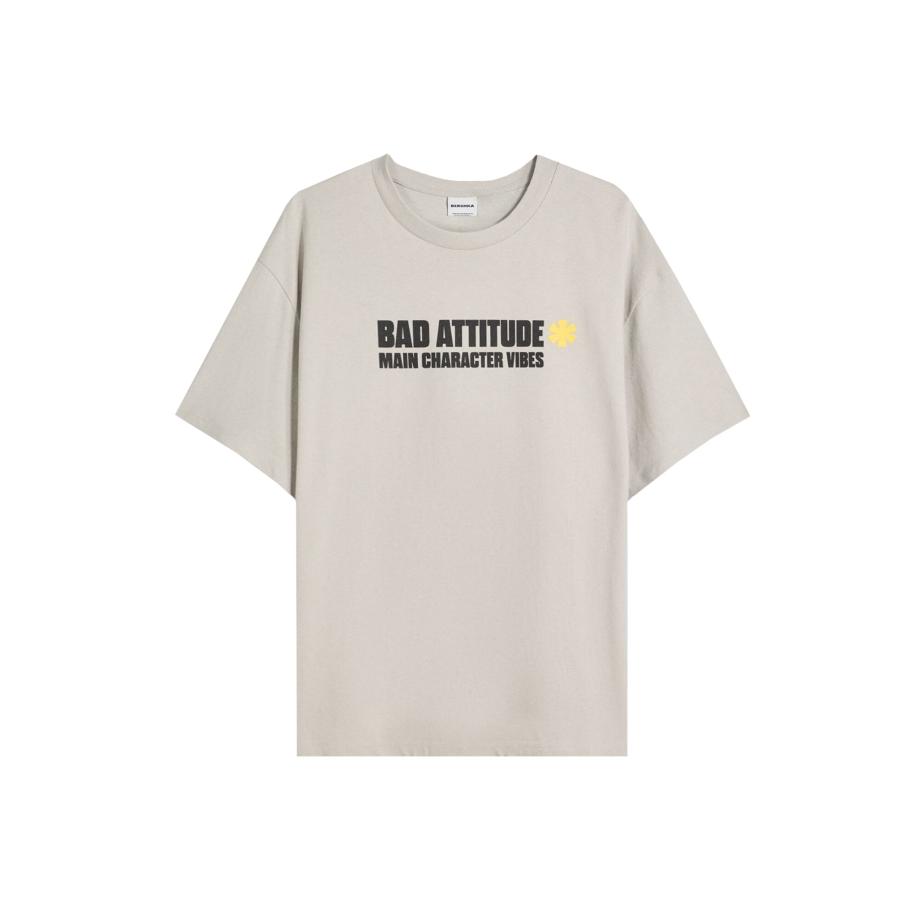 Bershka Bershka Shirt geel / grijs / zwart / zilver -