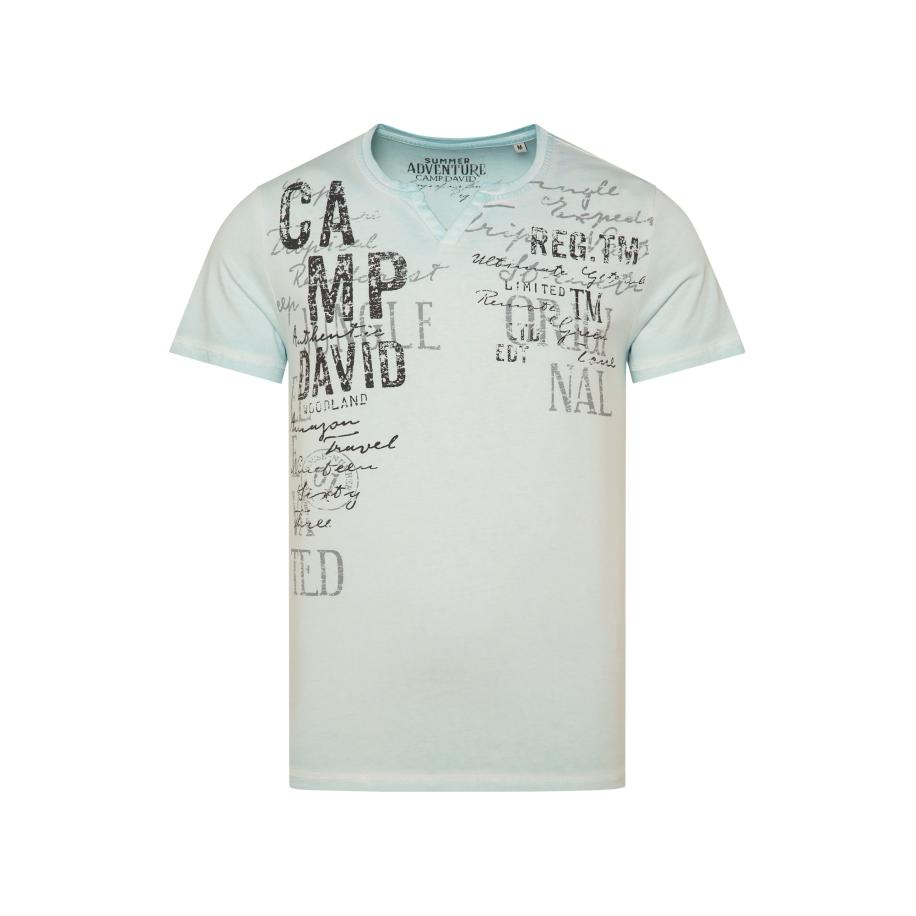 Camp David CAMP DAVID Shirt lichtblauw / zwart -