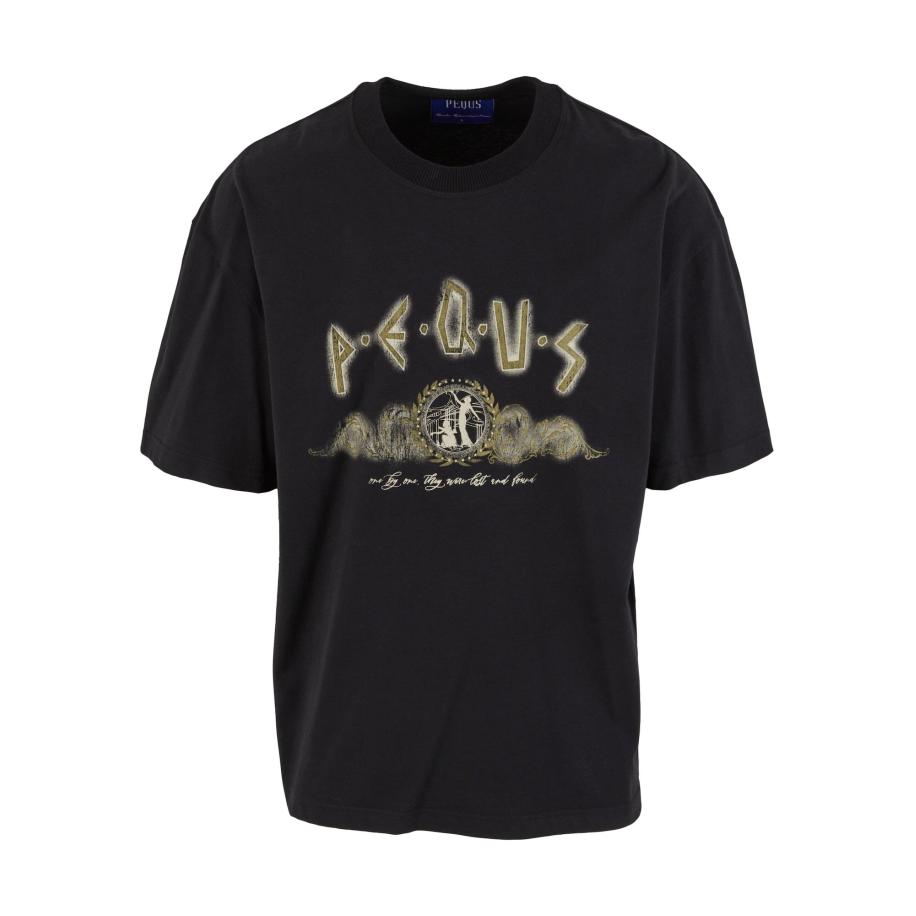 Pequs Pequs Shirt Ancient Painting beige / olijfgroen / zwart -