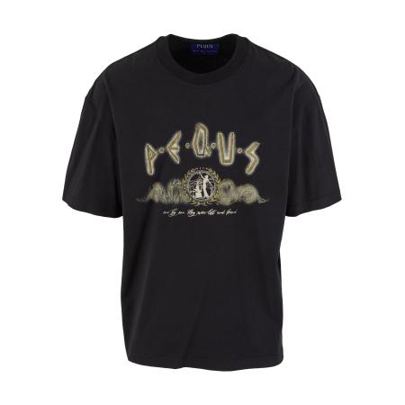 Pequs Pequs Shirt Ancient Painting beige / olijfgroen / zwart