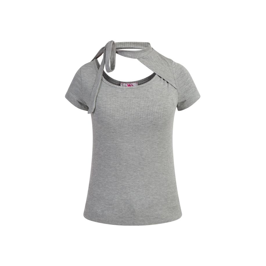 MYMO MYMO Shirt grijs gemêleerd -