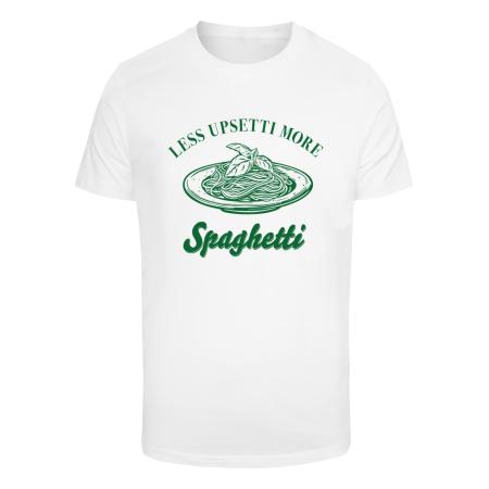 mister tee Mister Tee Shirt Upsetti Spaghetti groen / wit