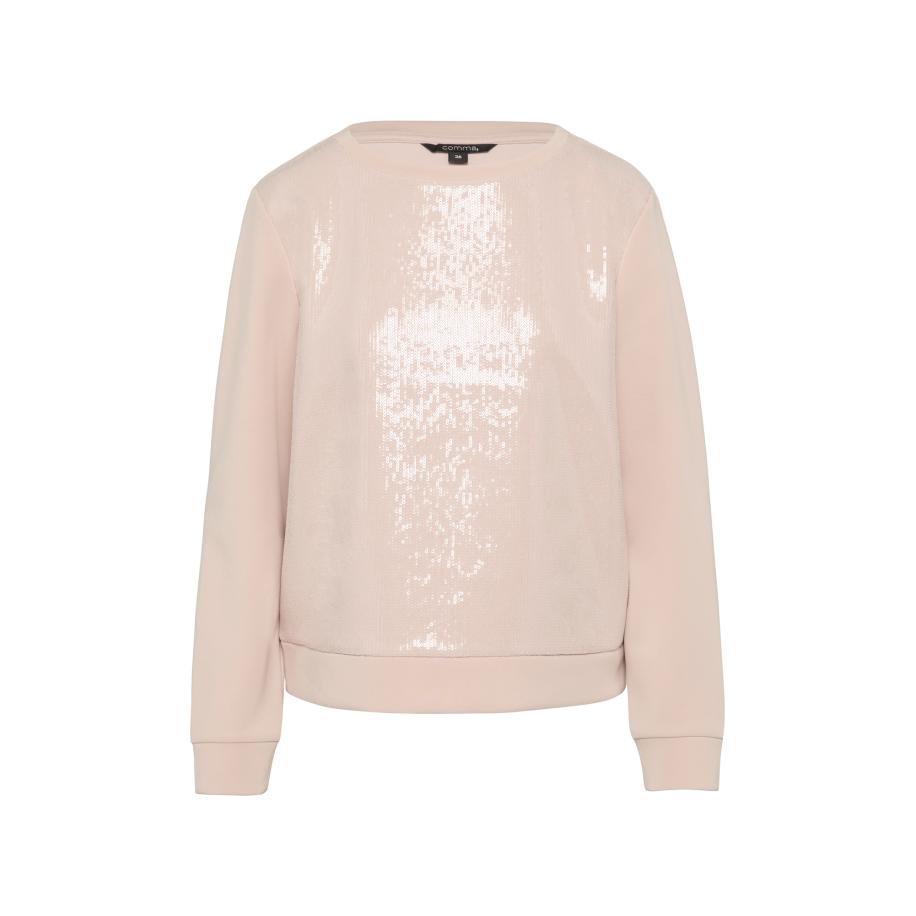 Comma COMMA Shirt lichtroze -