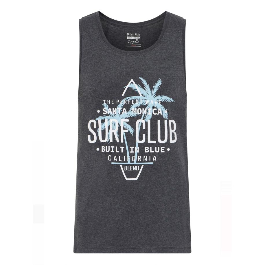 Blend BLEND Shirt Cali blauw / grafiet / wit -