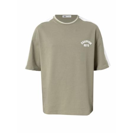 VAMOS CLO Shirt kaki / wit