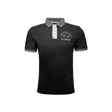 La Martina La Martina Shirt MAP005 grijs / zwart / wit