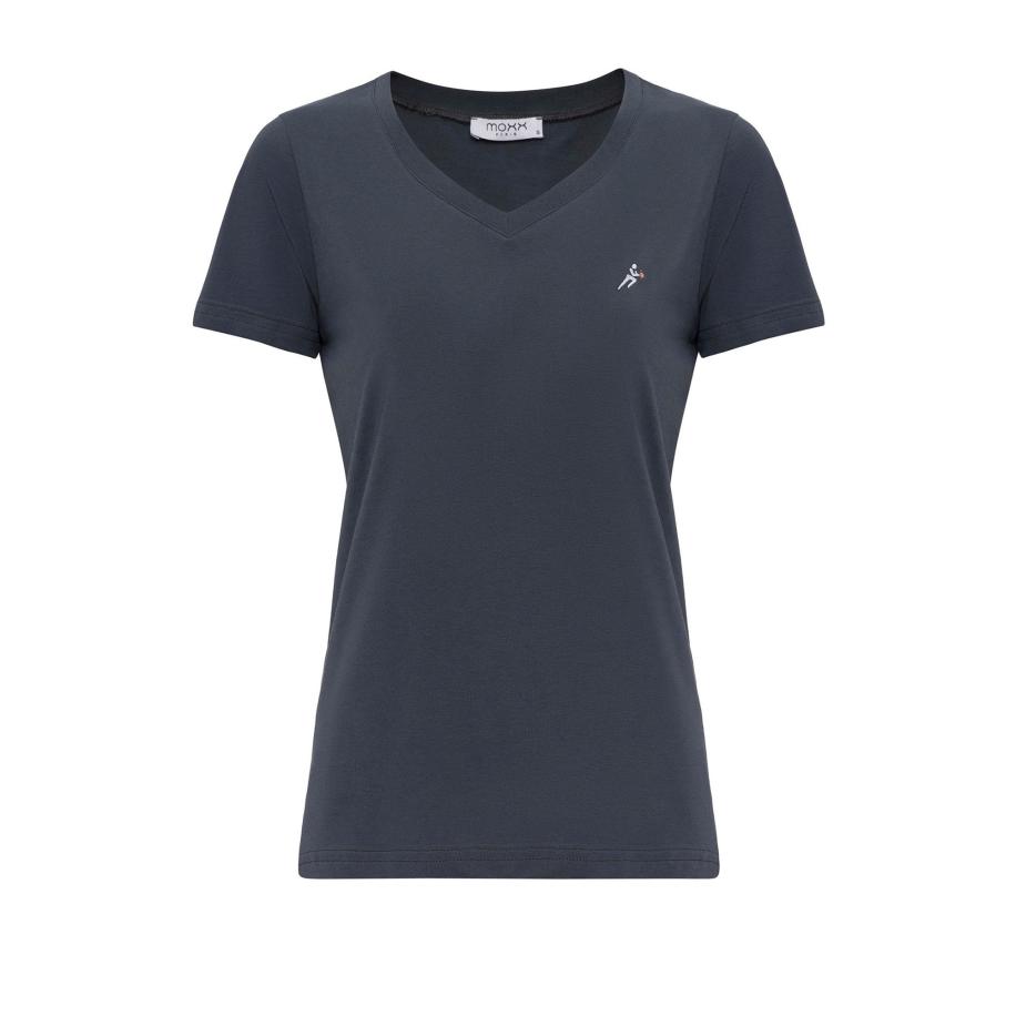 Moxx Paris Moxx Paris Shirt antraciet / wit -