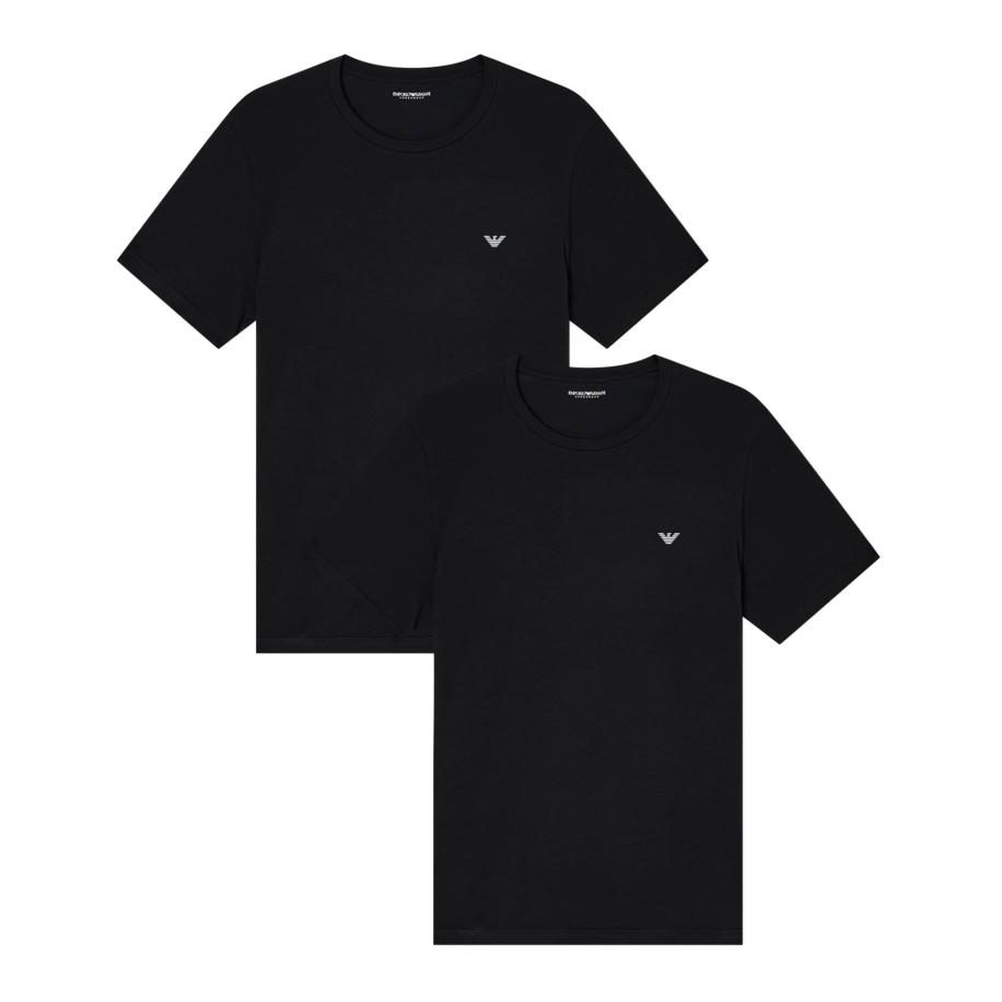 Emporio Armani T-Shirts 2-Pack Zwart