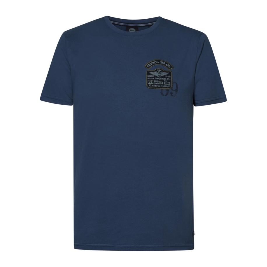 Petrol Industries Petrol Industries Shirt Palmetto cyaan blauw / olijfgroen / zwart -