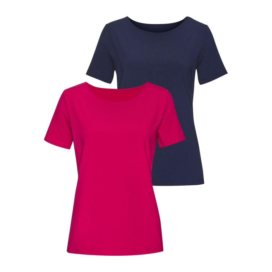Lascana LASCANA Shirt navy / rood -