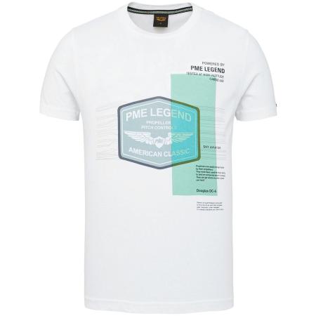 PME Legend Jersey T-Shirt Logo Wit