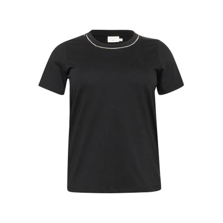 KAFFE CURVE Shirt KC Viana zwart / wit