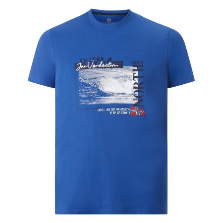 jan vanderstorm Jan Vanderstorm Shirt Pitter royal blue/koningsblauw / gemengde kleuren