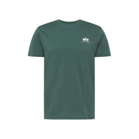 ALPHA INDUSTRIES Shirt donkergroen / wit