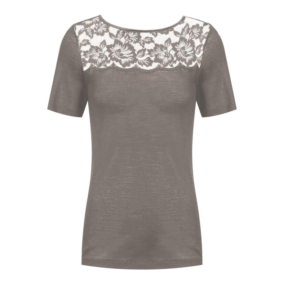 Mey Mey Shirt donkergrijs / wit -