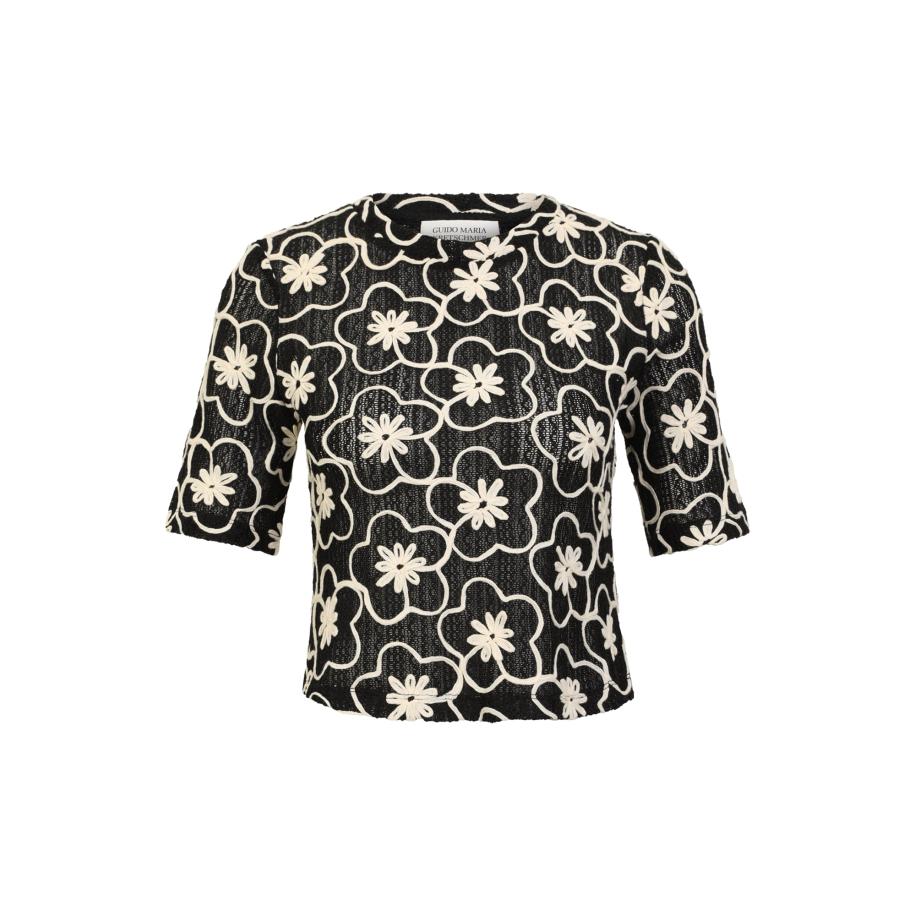 Guido Maria Kretschmer Guido Maria Kretschmer Women Shirt Corin zwart / wit -