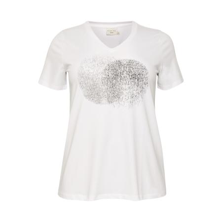 KAFFE CURVE Shirt Veri zwart / wit