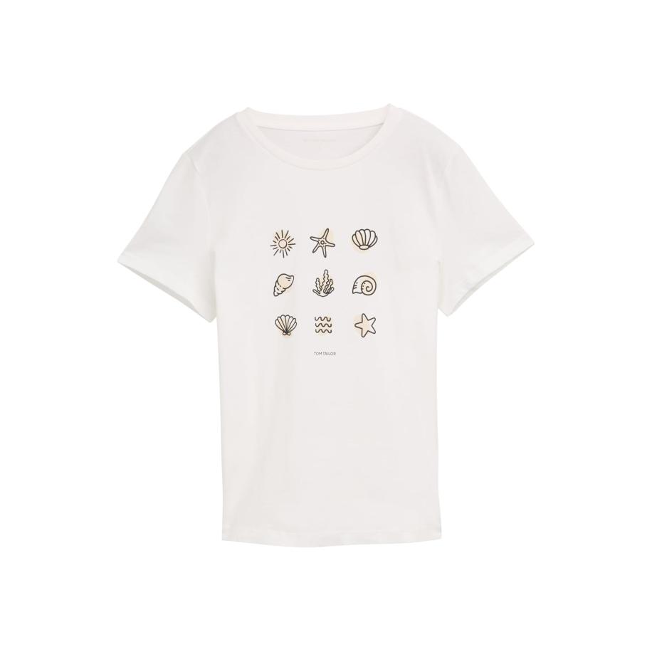 Tom Tailor TOM TAILOR Shirt zwart / wit -