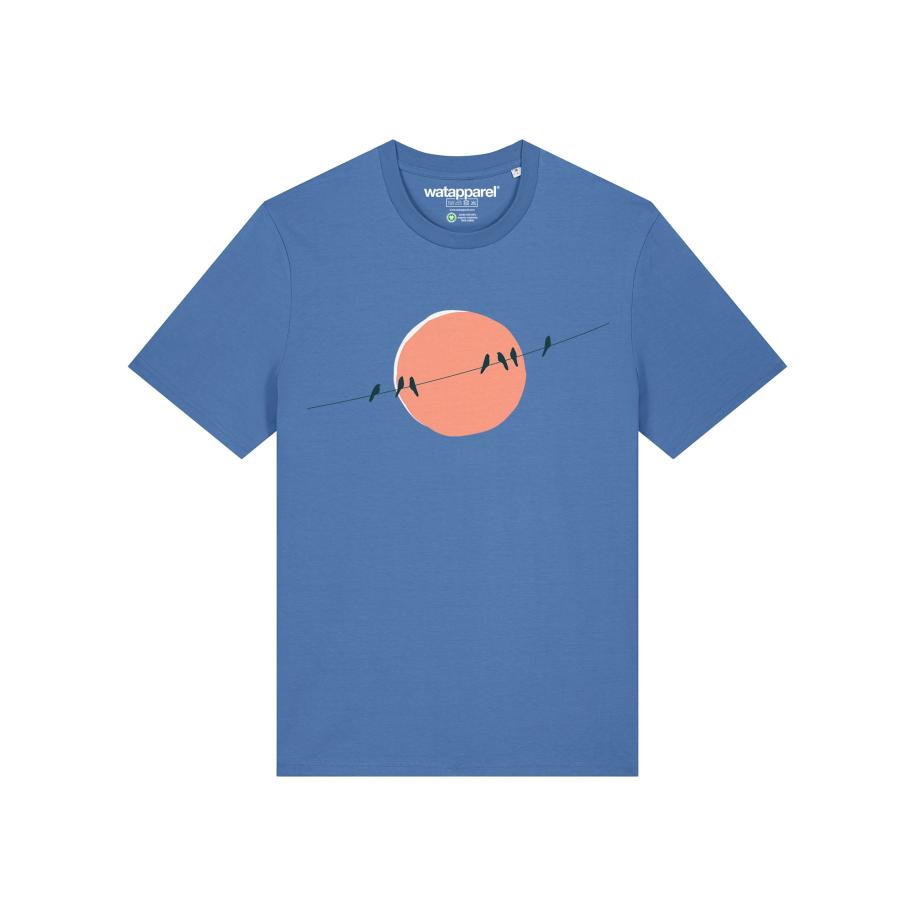 Watapparel Watapparel Shirt Countryside 1 lichtblauw / perzik / zwart / wit -