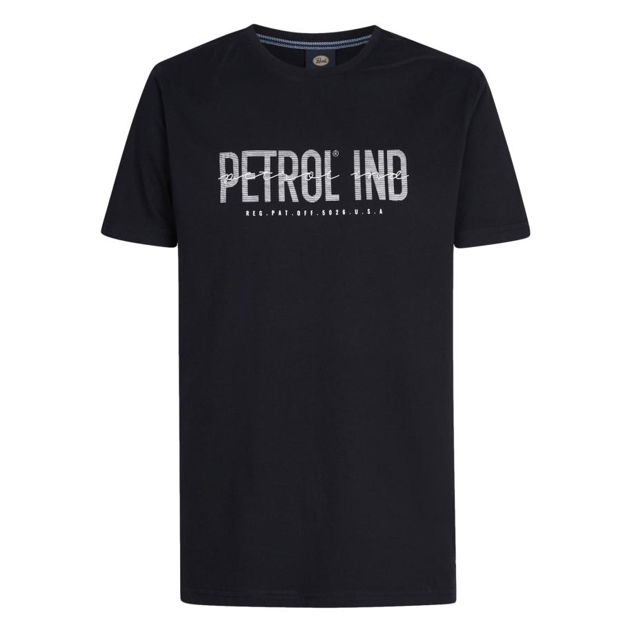 Petrol Industries Petrol Industries Shirt zwart / wit -