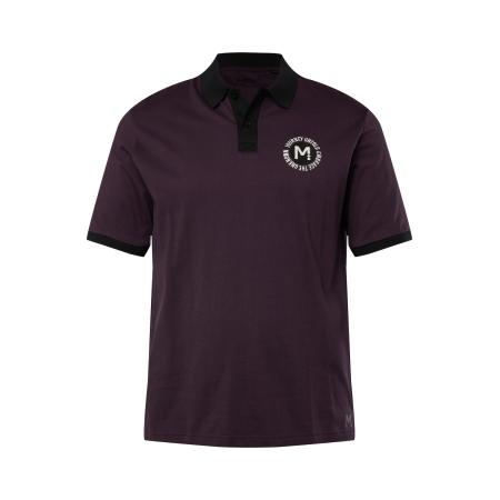 men plus Men Plus Shirt aubergine / zwart / wit