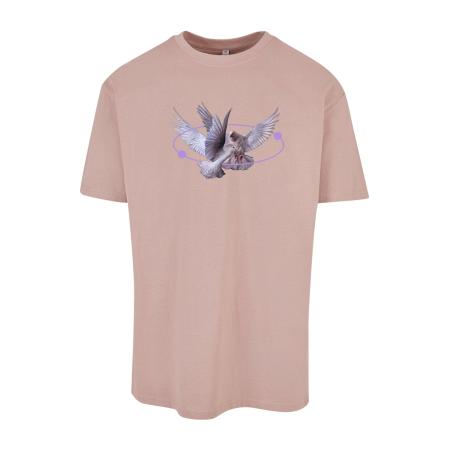 Mister Tee Shirt Vive la Liberte lila / lichtlila / oudroze