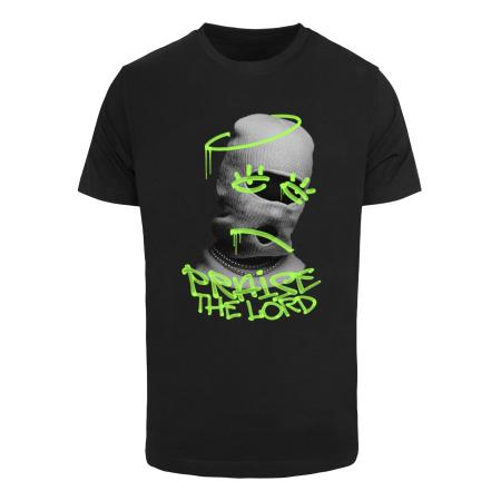 mister tee Mister Tee Shirt Praise The Lord grijs / lichtgrijs / lichtgroen / zwart