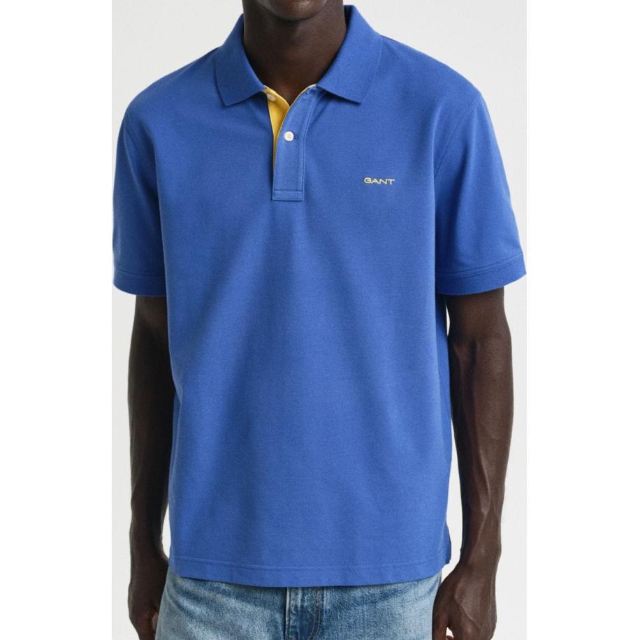 GANT Polo shirt Korte mouw blauw -