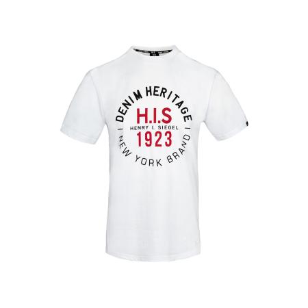 H.I.S H.I.S Shirt Denim Heritage Big Logo wit