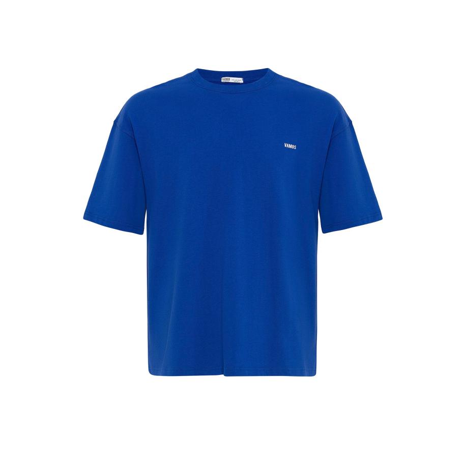 VAMOS CLO Shirt donkerblauw / wit Blauw