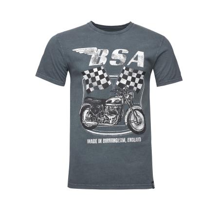 Recovered Shirt BSA British Motor Flag donkergrijs