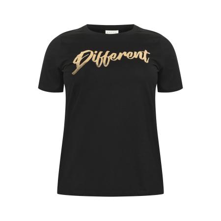 KAFFE CURVE Shirt Tiva goud / zwart