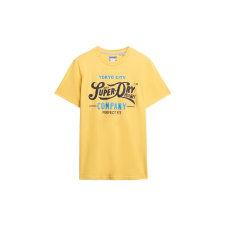 Superdry Shirt azuur / geel / zwart