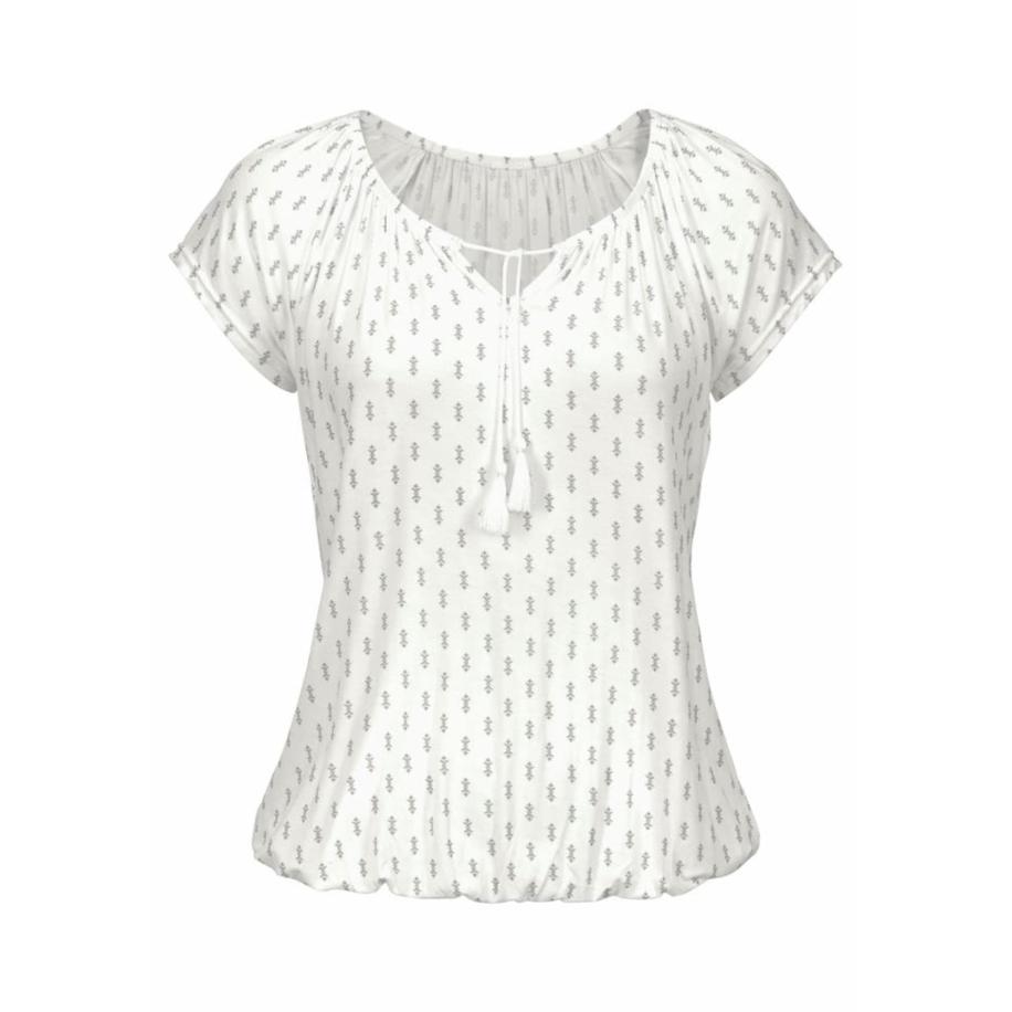 VIVANCE VIVANCE Shirt zwart / wit -