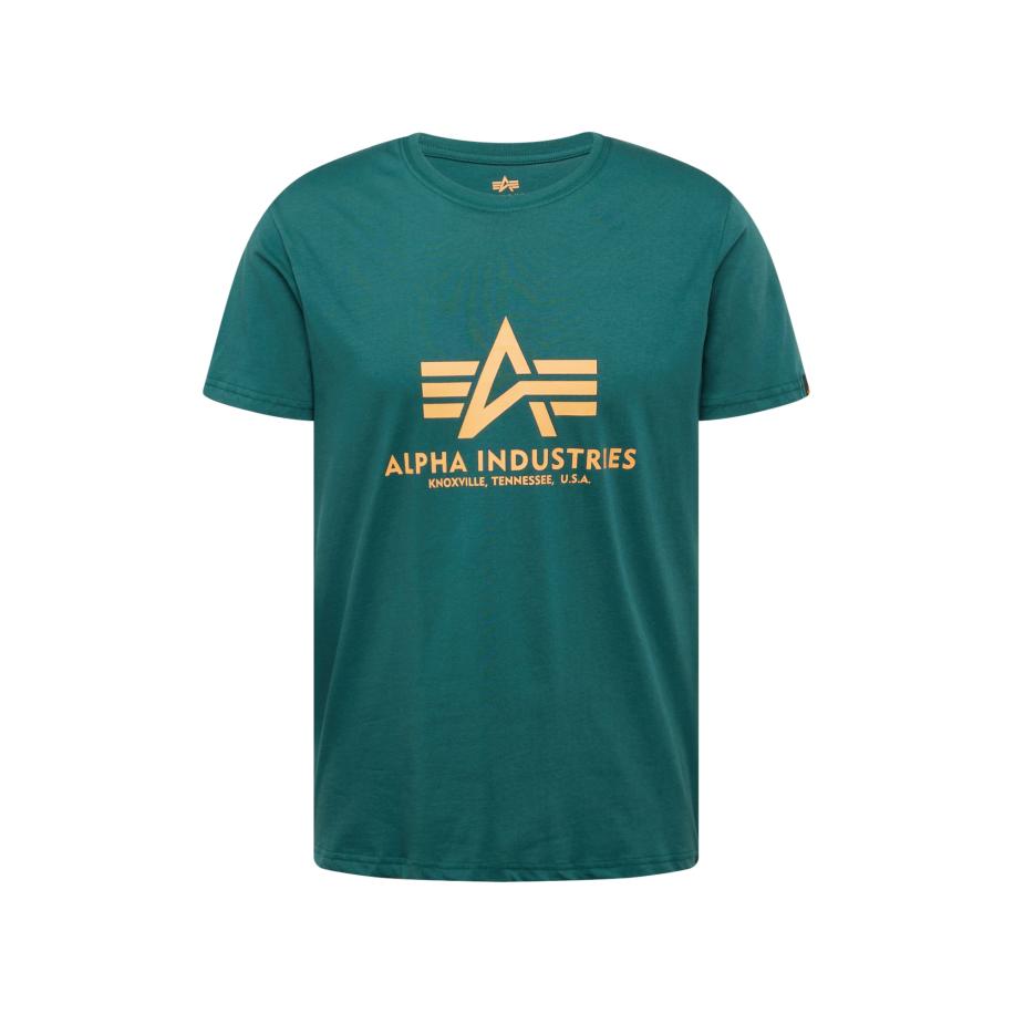 Alpha Industries ALPHA INDUSTRIES Shirt smaragd / oranje -