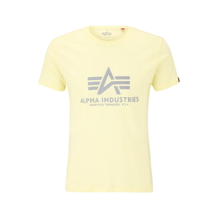 Alpha Industries ALPHA INDUSTRIES Shirt lichtgeel / grijs -