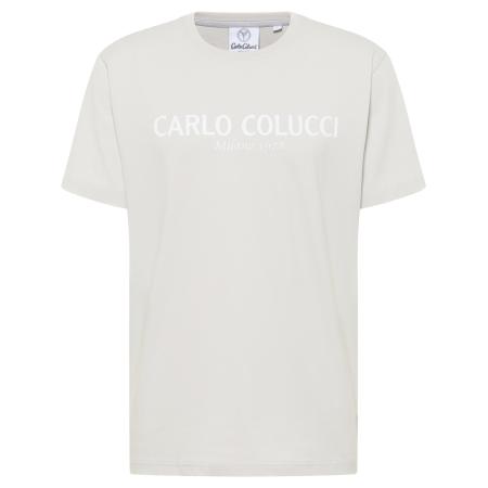 carlo colucci Carlo Colucci Shirt di Comun grijs / wit