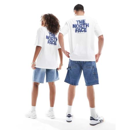 The North Face - Stone - Oversized T-shirt met logoprint op de achterkant in wit