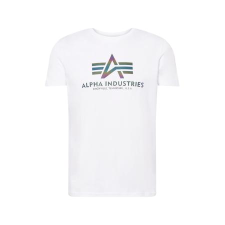 ALPHA INDUSTRIES Shirt zwart / wit