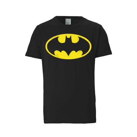 LOGOSHIRT Shirt Batman - Logo geel / zwart