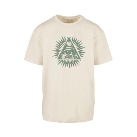 mister tee Mister Tee Shirt New Order beige / rookgrijs / donkergroen / oranje