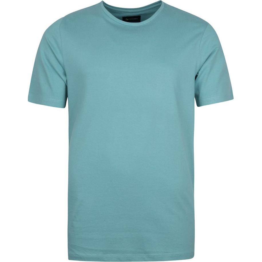 Suitable Respect T-shirt Jim Mint Blauw