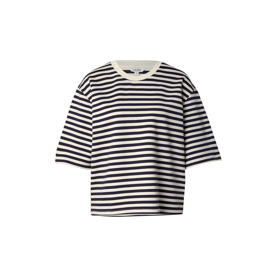 Mbym mbym Shirt Emrys zwart / wit -