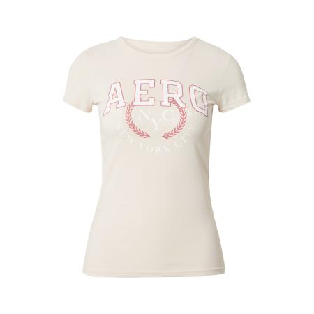 Aeropostale AÉROPOSTALE Shirt sand / rood / wit
