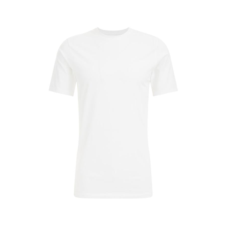 WE Fashion Heren tall fit T-shirt, 2-pack - Slim Fit - Wit - Katoen - Maat: XS Wit