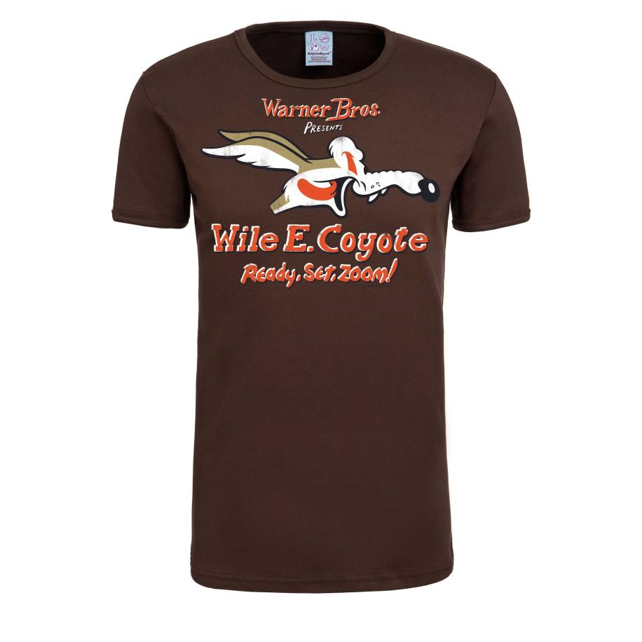 LOGOSHIRT Shirt Looney Tunes bruin / rood / wit Bruin