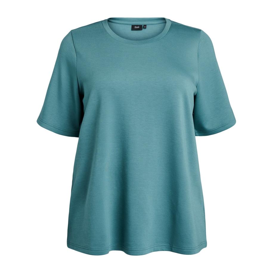 Zizzi Zizzi Shirt Malisa duifblauw -