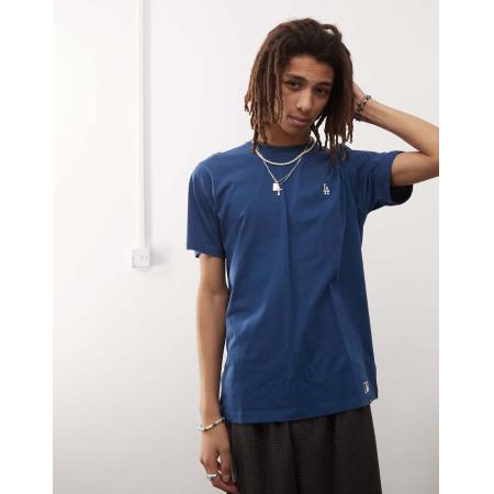 47 Brand - LA Dodgers - T-shirt met klein logo in blauwgroen