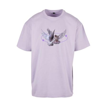 mister tee Mister Tee Shirt Vive la Liberte pastelblauw / grijs / lichtlila / wit